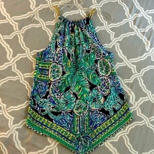 Lilly Pulitzer gold chain Blouse